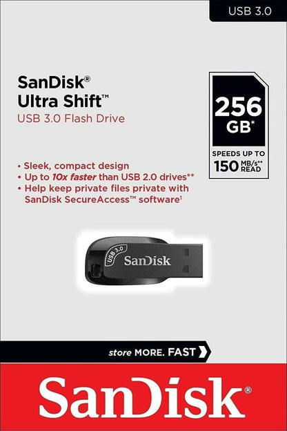 Εξωτερική Μνήμη USB-A 3.2 SanDisk Ultra Shift, 256Gb SDCZ410-256G-G46