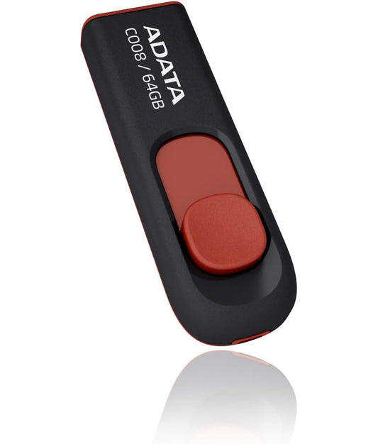 Εξωτερική Μνήμη USB-A Adata C008, 64Gb AC008-64G-RKD