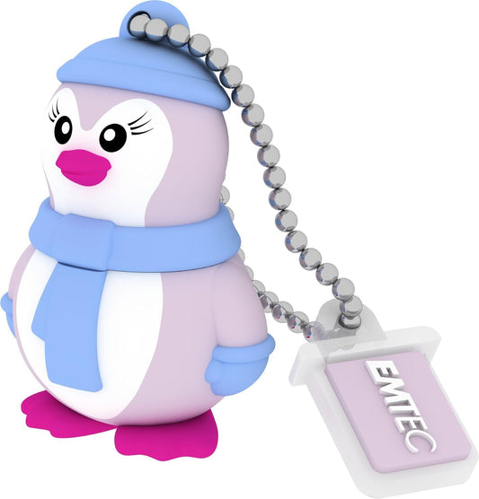 Εξωτερική Μνήμη USB-A Emtec M336 Miss Penguin, 16Gb ECMMD16GM336