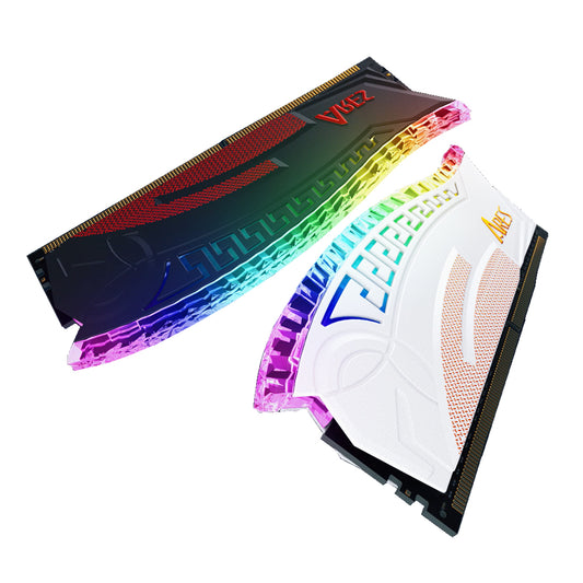 Μνήμη RAM Dato Ares Armor, DDR4, RGB, 2 x 8GB, 3600Mhz, CL18, Λευκή AMRGB8GX216G36W