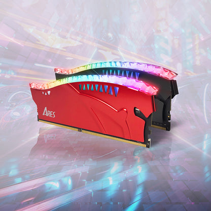 Μνήμη RAM Dato Ares Armor Lite, DDR5, RGB, 32GB, 6000Mhz, Γκρι ARB32G5G60