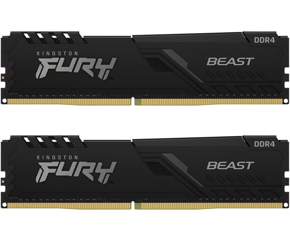 Μνήμη RAM Kingston Fury Beast, DDR4, 2 x 16GB, 3200MHz KF432C16BBK2/32