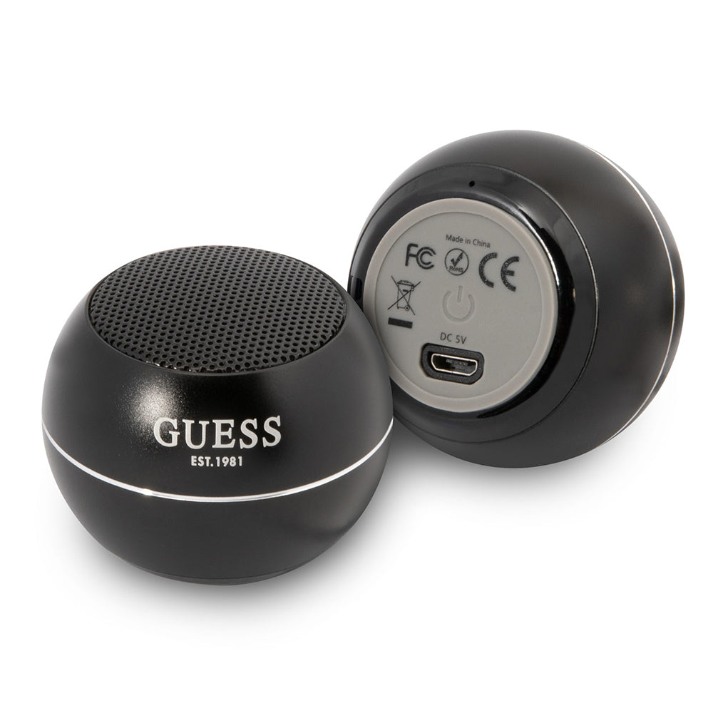 Φορητό Ηχείο Bluetooth Guess, 3W, Μαύρο