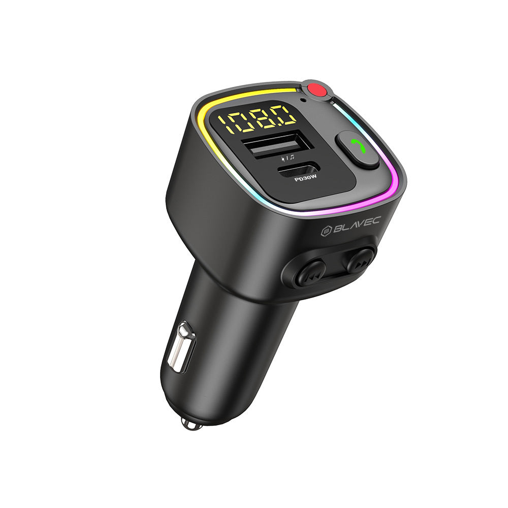 FM Bluetooth Modulator Blavec Flash TR-02, 1 x USB-A - 1 x USB-C