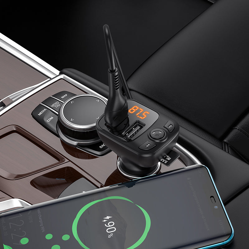 FM Bluetooth Modulator Borofone BC41 Eminency, 2 x USB-A - 1 x microSD