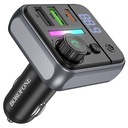 Modulator FM Bluetooth Borofone BC50 Ascenso, 2 x USB-A - 1 x USB-C