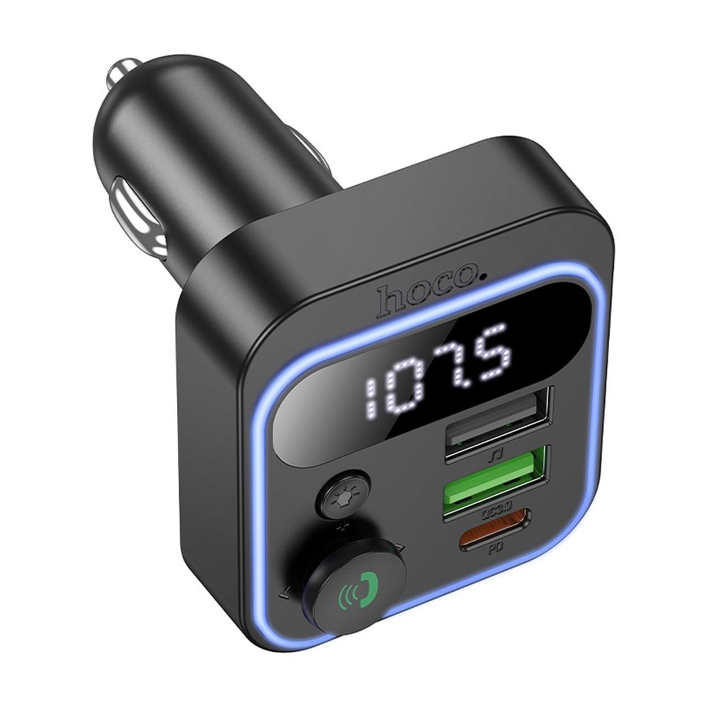 Modulator FM Bluetooth HOCO E85, 2 x USB-A - 1 x USB-C