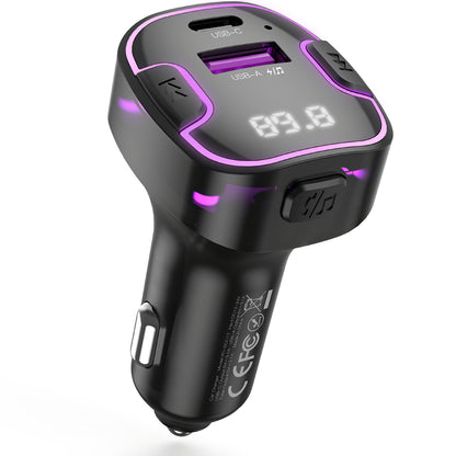 FM Bluetooth Modulator XO Design BCC12, 1 x USB-A - 1 x USB-C