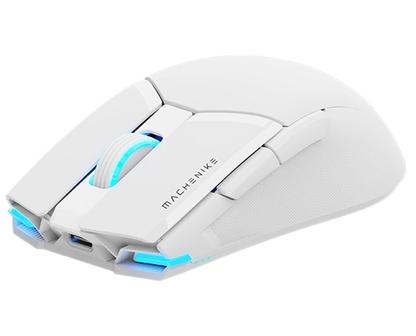 Ασύρματο Gaming Ποντίκι Machenike M7 Pro, RGB, 1000DPI - 26000DPI, Λευκό