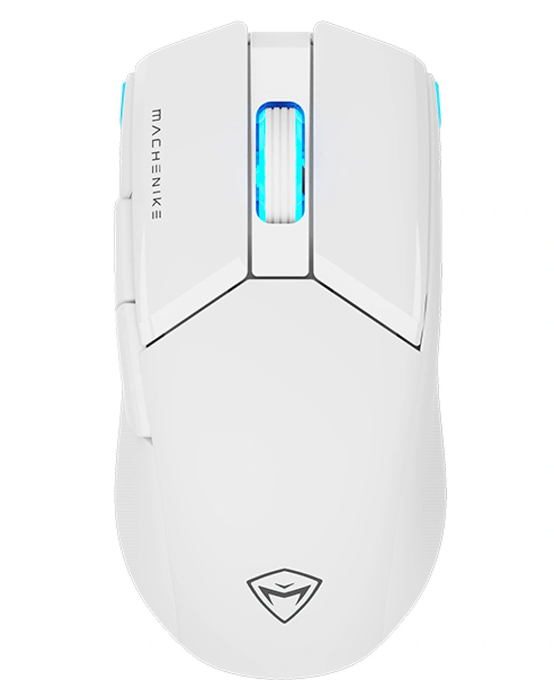 Ασύρματο Gaming Ποντίκι Machenike M7 Pro, RGB, 1000DPI - 26000DPI, Λευκό