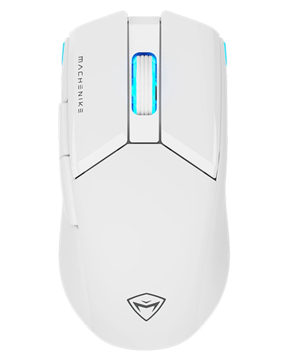 Ασύρματο Gaming Ποντίκι Machenike M7 Pro, RGB, 1000DPI - 26000DPI, Λευκό