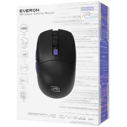 Mouse Gaming Wireless Proove Everon, 800DPI - 10000DPI, Μαύρο WMEV00022001