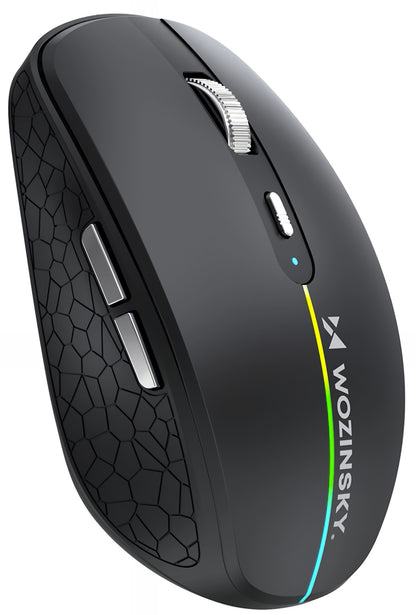 Ασύρματο Gaming Ποντίκι WZK WMGK-1132, 1600DPI, RGB, BT / Wi-Fi, Μαύρο