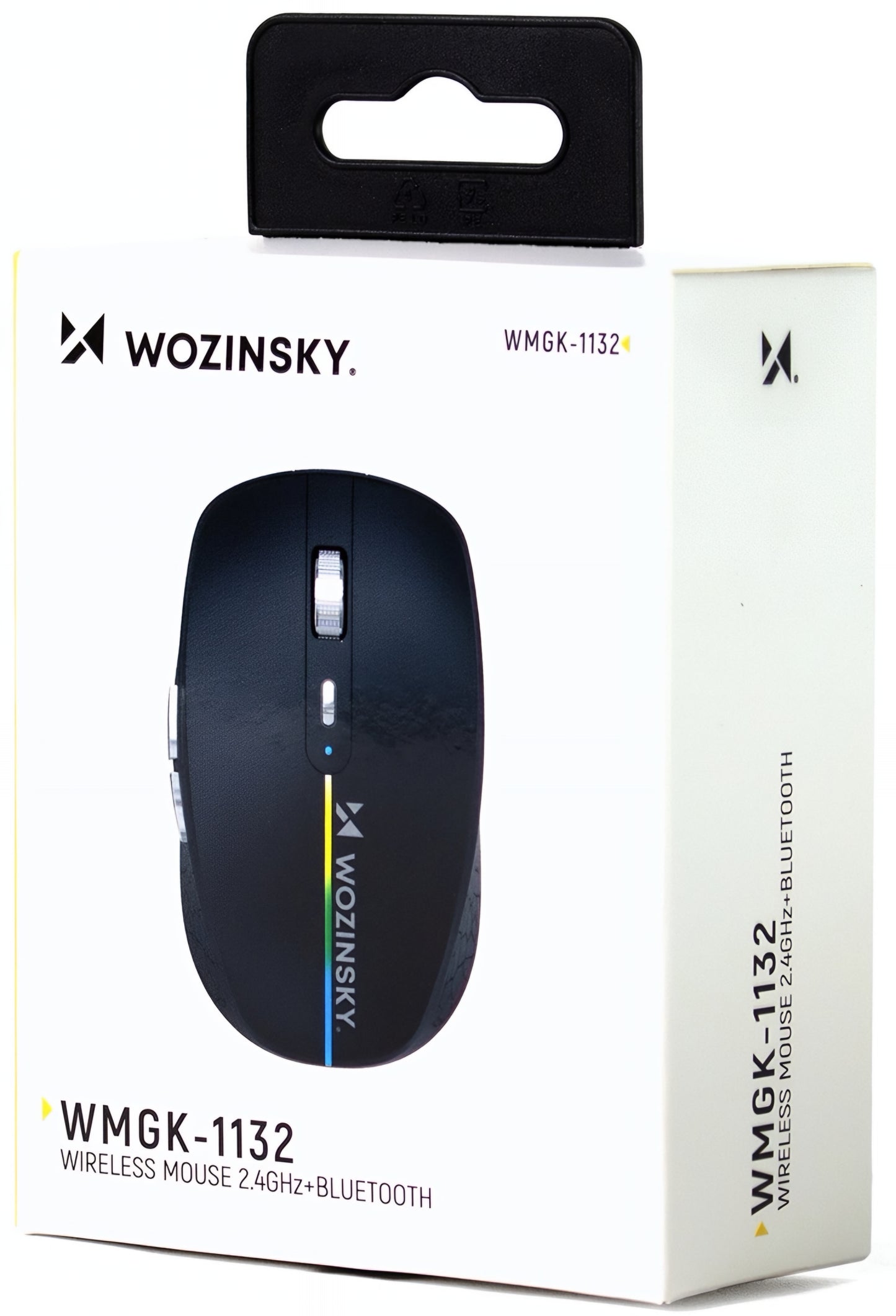 Ασύρματο Gaming Ποντίκι WZK WMGK-1132, 1600DPI, RGB, BT / Wi-Fi, Μαύρο