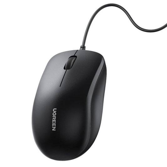 Mouse Wired USB UGREEN MU007, 1200DPI, 1.5m, Μαύρο