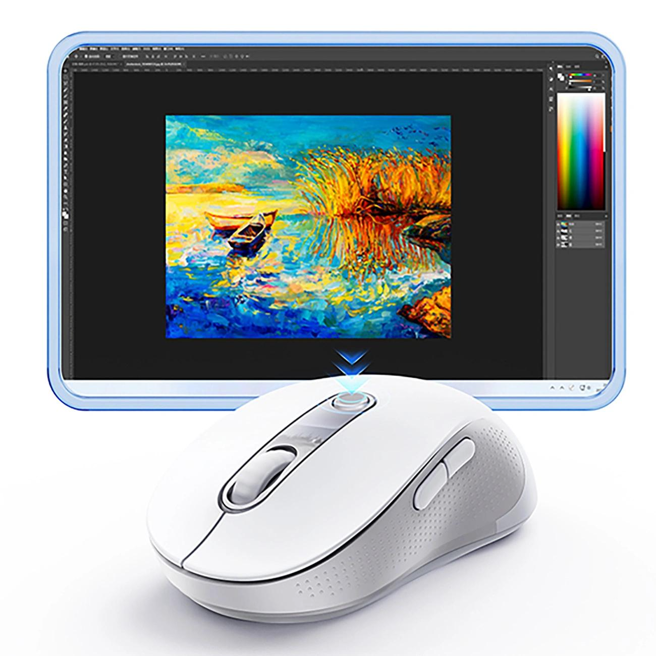 Mouse Wireless Baseus F02, 1600DPI, BT / Wi-Fi, Λευκό B0203302