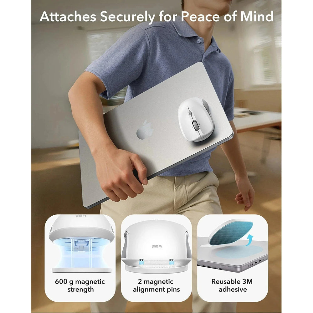 Ασύρματο Ποντίκι ESR MagMouse, 800DPI - 4800DPI, Λευκό