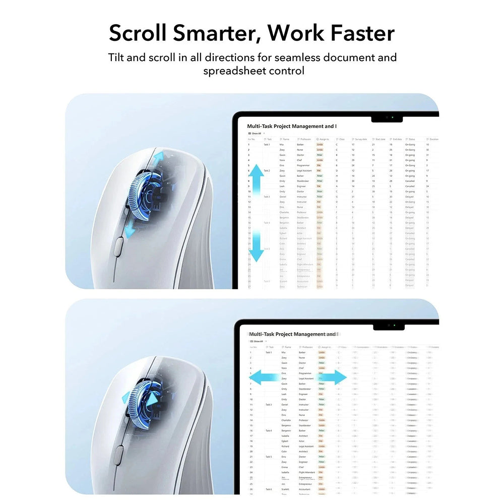 Ασύρματο Ποντίκι ESR MagMouse, 800DPI - 4800DPI, Λευκό