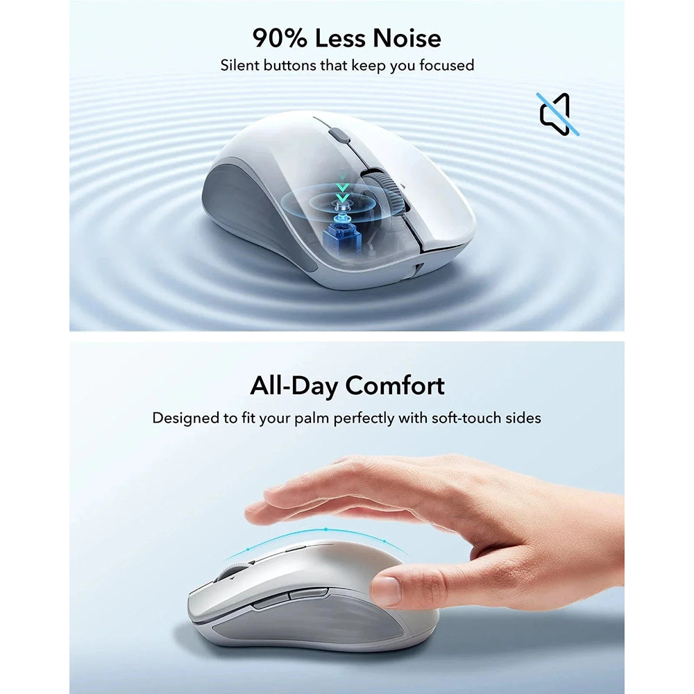 Ασύρματο Ποντίκι ESR MagMouse, 800DPI - 4800DPI, Γκρι