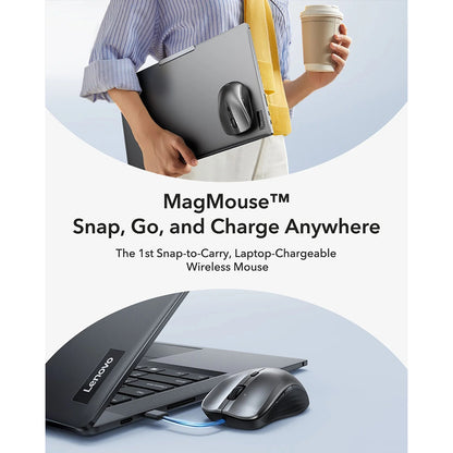 Ασύρματο Ποντίκι ESR MagMouse, 800DPI - 4800DPI, Μαύρο