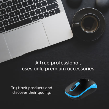 Mouse Wireless HAVIT MS626GT, 1200DPI, Μαύρο Γκρι