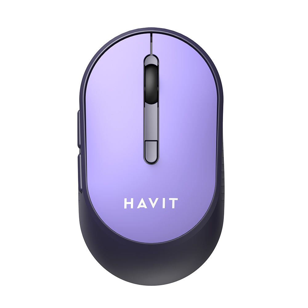 Mouse Wireless HAVIT MS78GT, 1200DPI - 3200DPI, Μωβ
