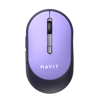 Mouse Wireless HAVIT MS78GT, 1200DPI - 3200DPI, Μωβ