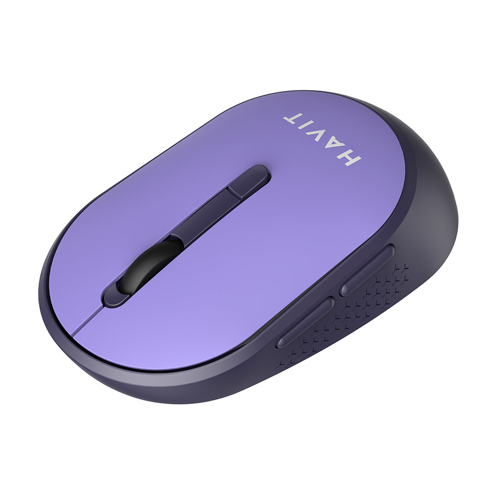 Mouse Wireless HAVIT MS78GT, 1200DPI - 3200DPI, Μωβ