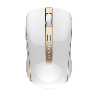 Mouse Wireless HAVIT MS951GT, 1000DPI - 1600DPI, Λευκό Χρυσό