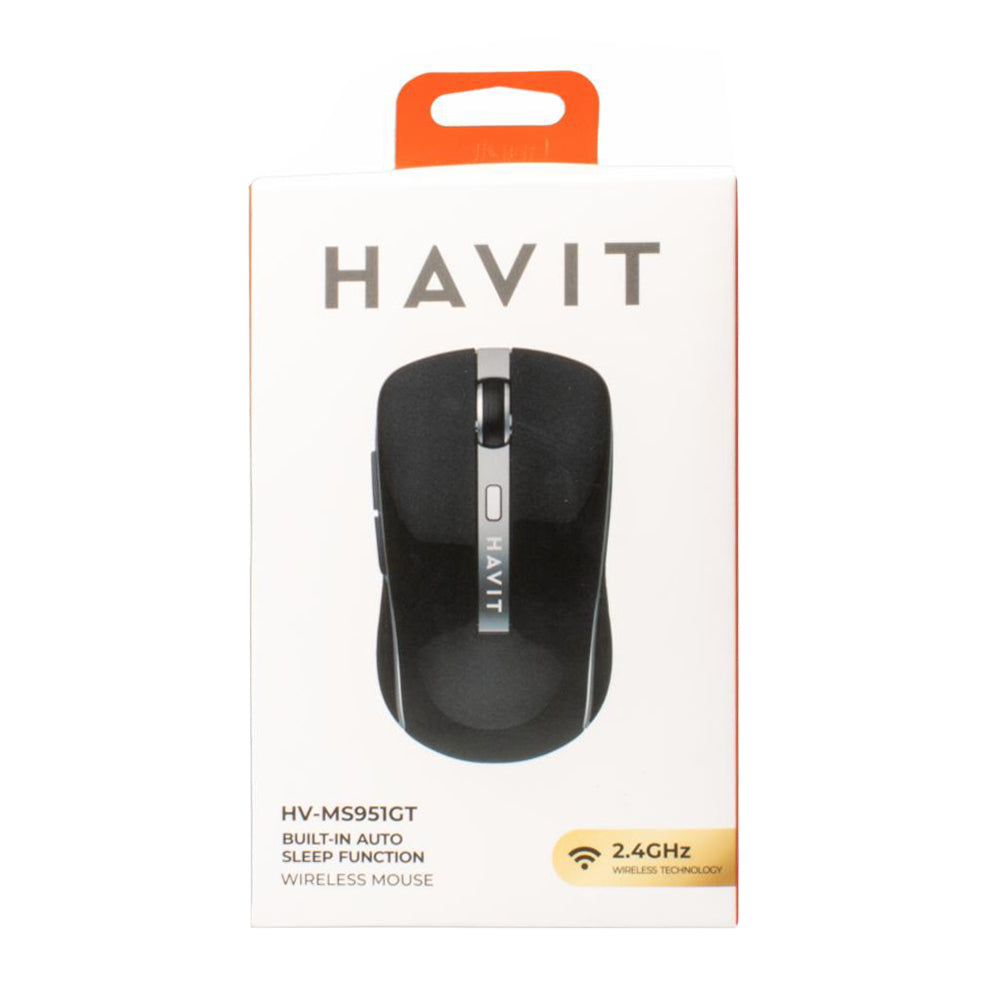 Mouse Wireless HAVIT MS951GT, 1000DPI - 1600DPI, Λευκό Χρυσό