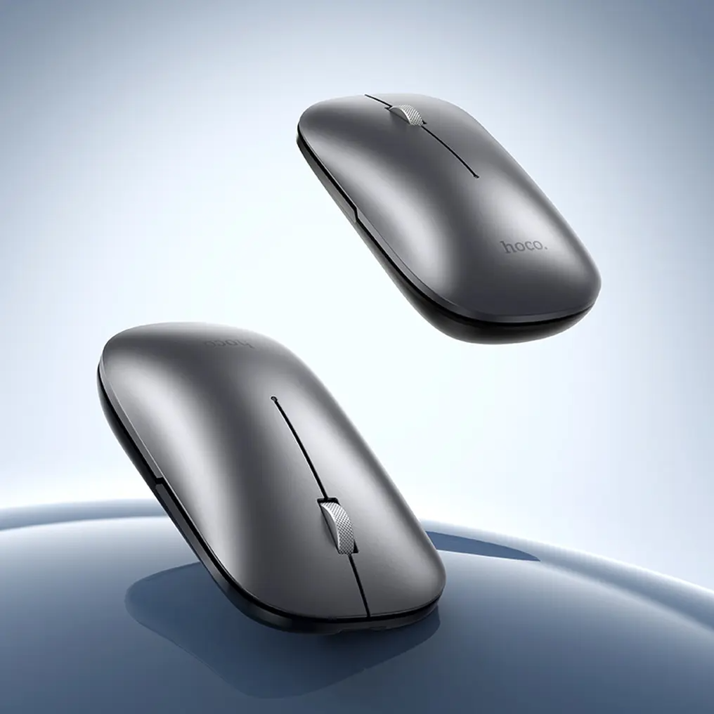 Wireless Mouse HOCO GM43, 1600DPI, BT / Wi-Fi, Gray