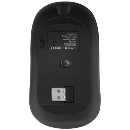 Mouse Wireless Proove Blink, RGB, 800DPI - 1600DPI, BT / Wi-Fi, Μαύρο WMBL00002001