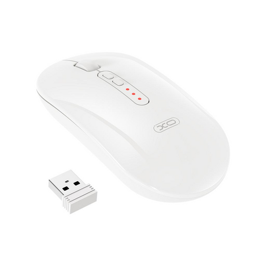 Ασύρματο Ποντίκι XO Design M13 Silent Tri-mode, 1600DPI, BT / Wi-Fi, Λευκό