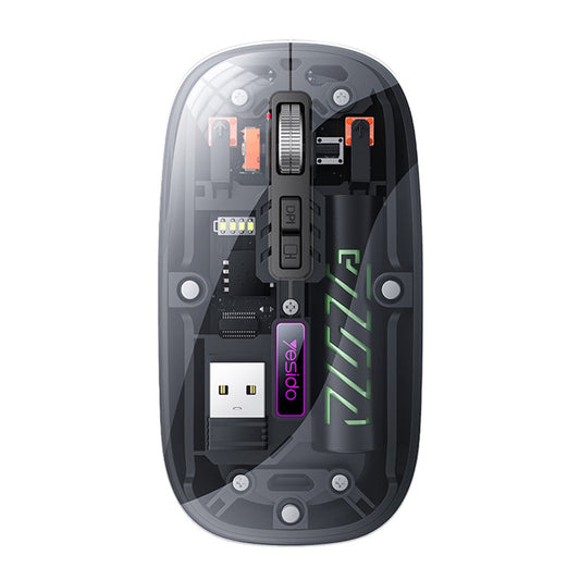 Ασύρματο Ποντίκι Yesido KB29, 800DPI - 1600DPI, BT / Wi-Fi, Μαύρο