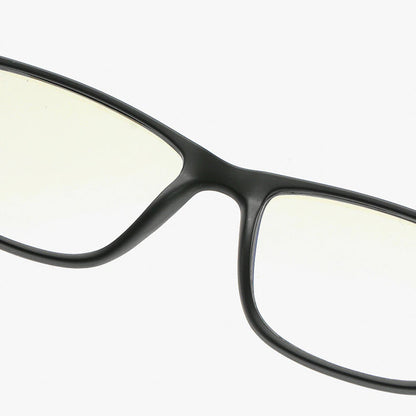 Men's Techsuit F2388 Computer Glasses, Anti-Blue Light, Black Gray