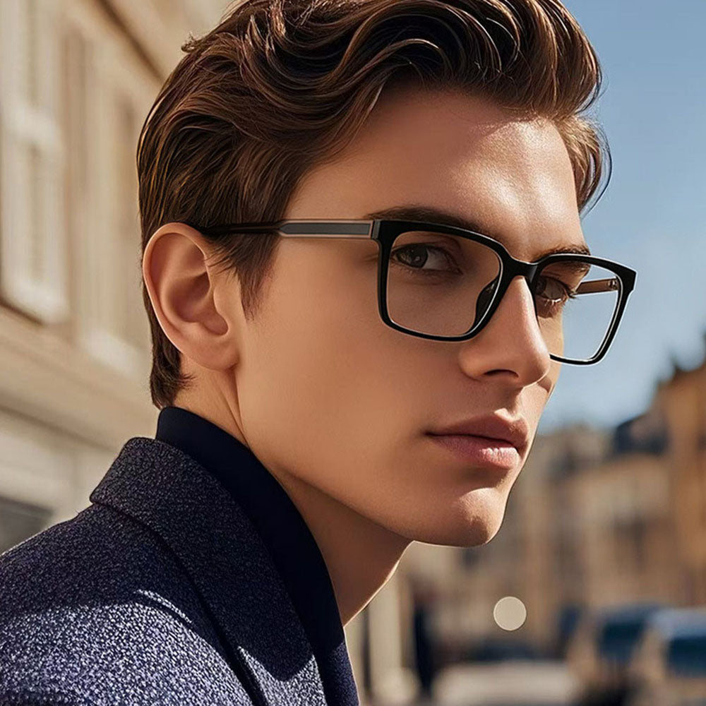 Men's Techsuit LS091 Computer Glasses, Anti-Blue Light, Black