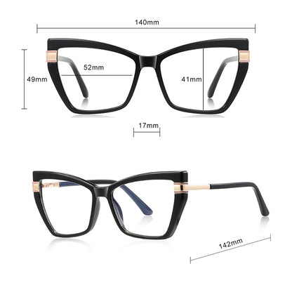 Γυναικεία Οθόνης Υπολογιστή Γυαλιά Techsuit 2269, Αντι-Μπλε Φως, Μαύρα