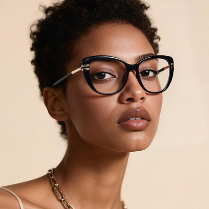 Techsuit 2274 Women's Computer Glasses, Anti-Blue Light, Black