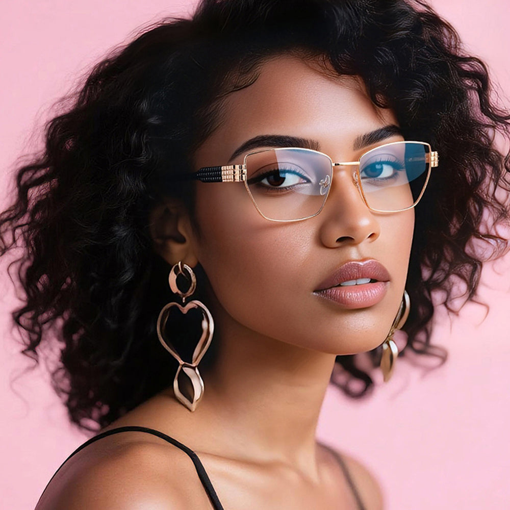 Γυναικεία Οθόνης Προστασίας Γυαλιά Techsuit 3162, Αντι-Μπλε Φως, Χρυσά