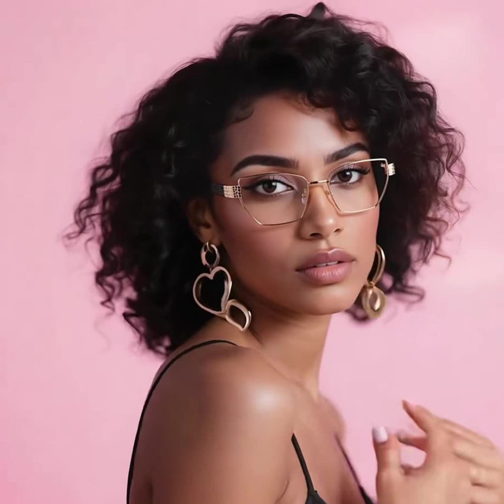 Γυναικεία Οθόνης Προστασίας Γυαλιά Techsuit 3162, Αντι-Μπλε Φως, Χρυσά