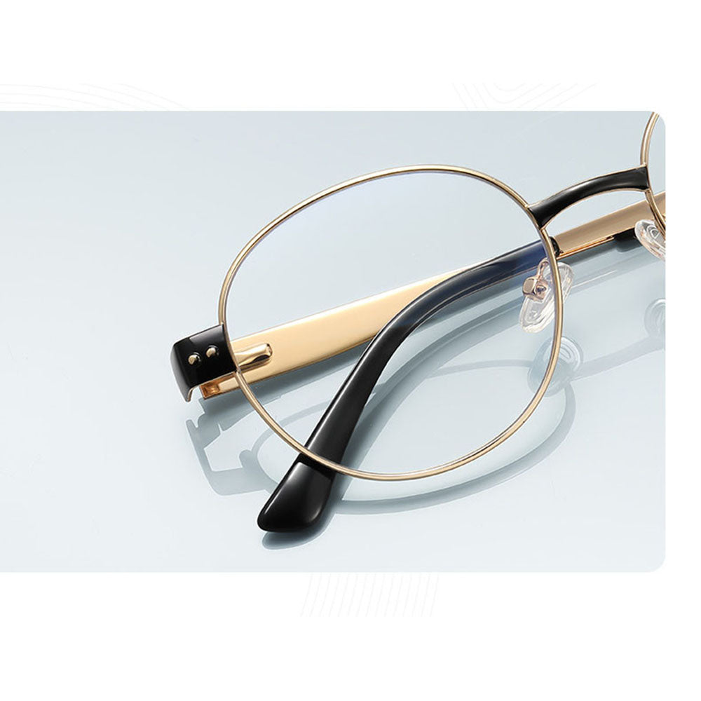 Techsuit 3175 Women's Computer Glasses, Anti-Blue Light, Gold Black