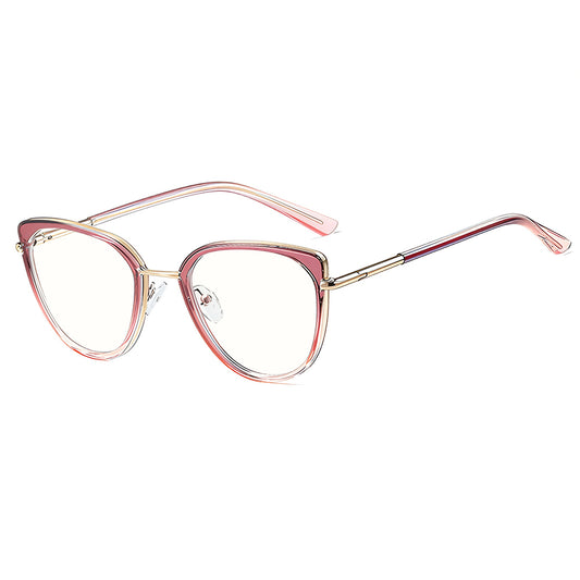 Techsuit 82290 Women's Computer Glasses, Anti-Blue Light, Pink Gold