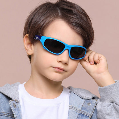 Techsuit 816-C8 Kids' Sport Sunglasses, Polarized, Orange White