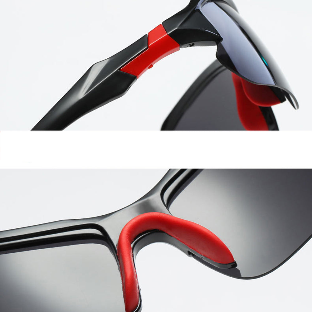 Unisex Techsuit 9301 Cycling Glasses, UV Protection, Black Green