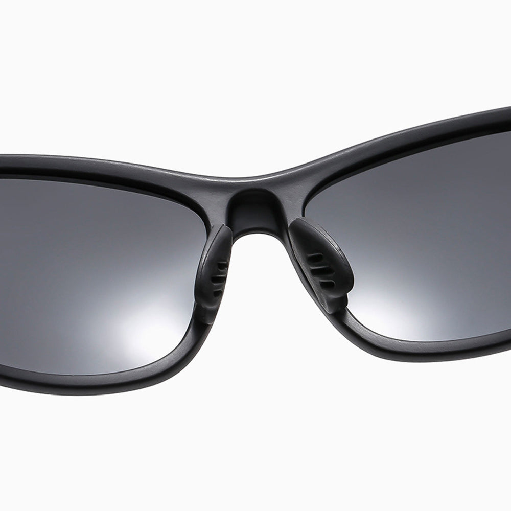 Unisex Cycling Glasses Techsuit 9309, Polarized, Black Blue