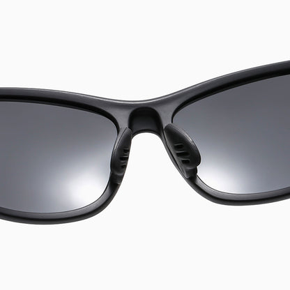 Unisex Cycling Glasses Techsuit 9309, Polarized, Black Brown
