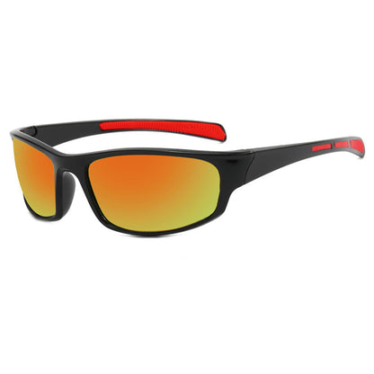 Unisex Cycling Glasses Techsuit 9937, Black Orange