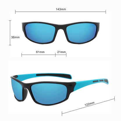 Unisex Cycling Glasses Techsuit 9937, Black Green