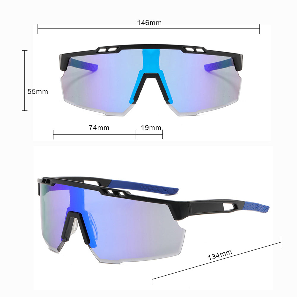 Γυαλιά Ποδηλασίας Unisex Techsuit 9963, Μαύρα Βιολετί