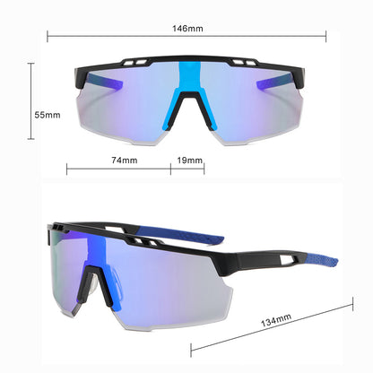 Γυαλιά Ποδηλασίας Unisex Techsuit 9963, Μαύρα Βιολετί